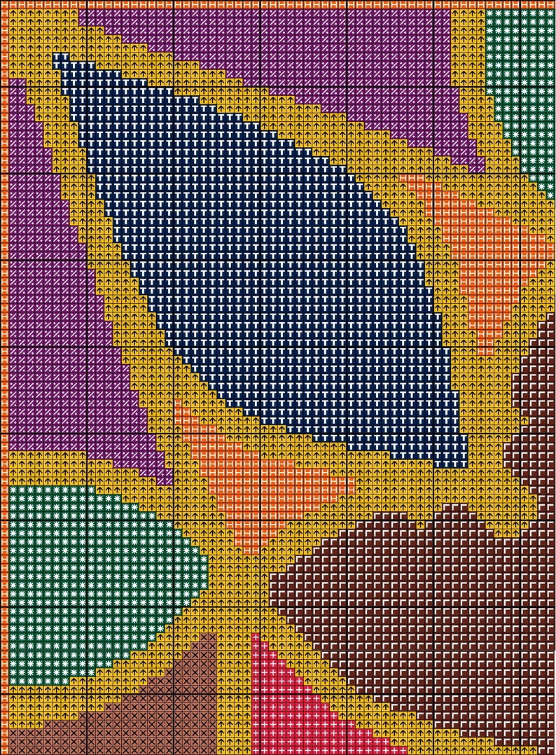 Abstract Cross Stitch Pattern 3 Pdf Chart File Instant Etsy