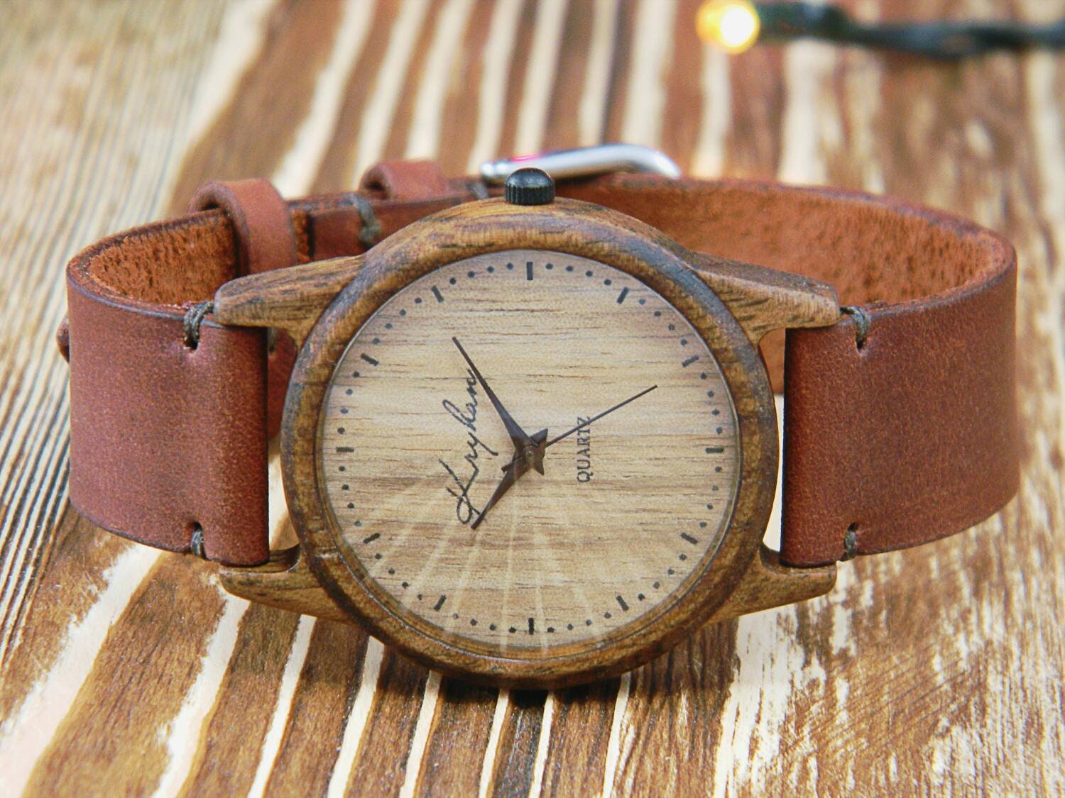 wrist watch wood