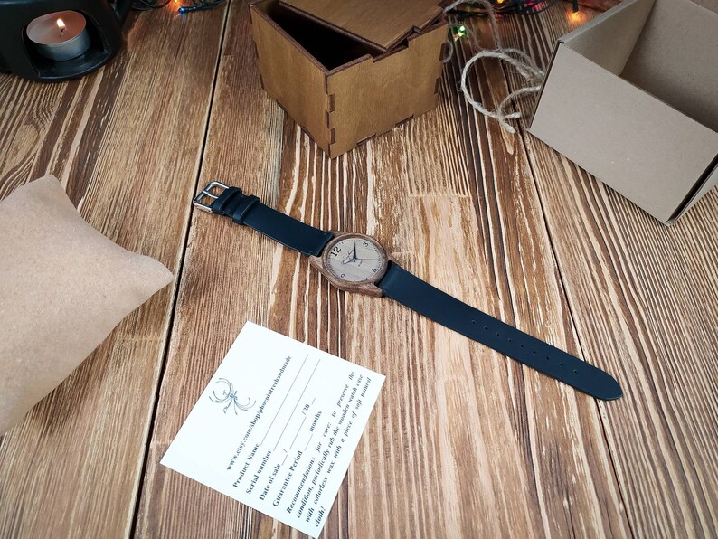 Drewniane zegarki Drewniane zegarki damskie Drewniana bizuteria Drewniany zegarek Zegarki na reke damskie Zegarki na reke Damski zegarek zdjęcie 7