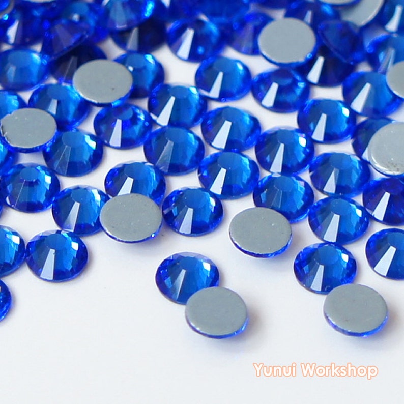*Cobalt//Blau* Super Qualität SS20~4,8-5mm 100 Hotfix Strasssteine