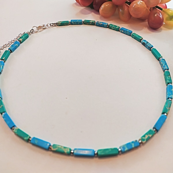 Blue Green Necklace - Etsy