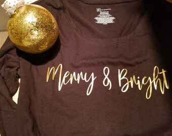 Long sleeve women's Christmas shirt