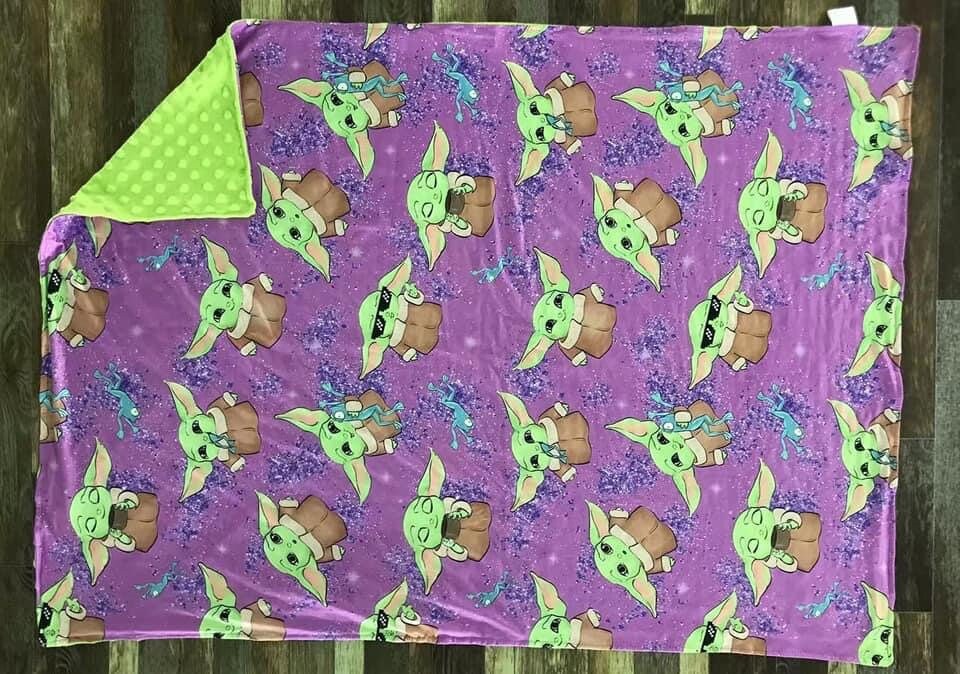 Baby yoda blanket kids blanket throw blanket Etsy