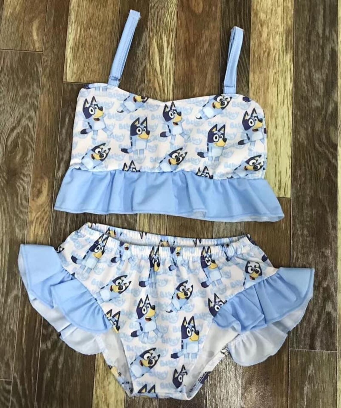 BLUEY 2 piece bikini set girls swimwear | Etsy