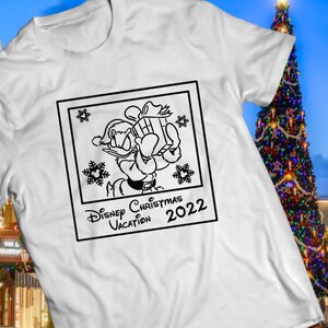 Donald Duck DisneyNoël Vacances en famille Conception numérique Fichier PNG et SVG.