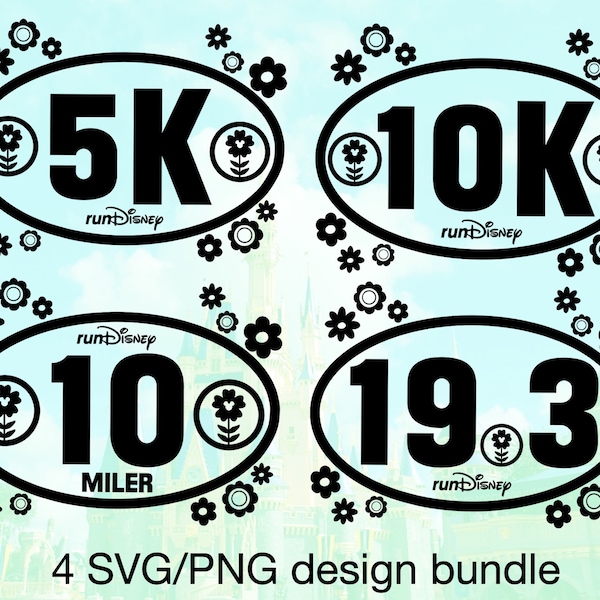 Digital Rundisney SpringTime Surprise 4 Design bundle PNG and SVG file