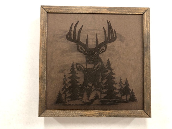 Buck And Doe Shadow Box Gun Concealmentsliding Gun Concealment Etsy
