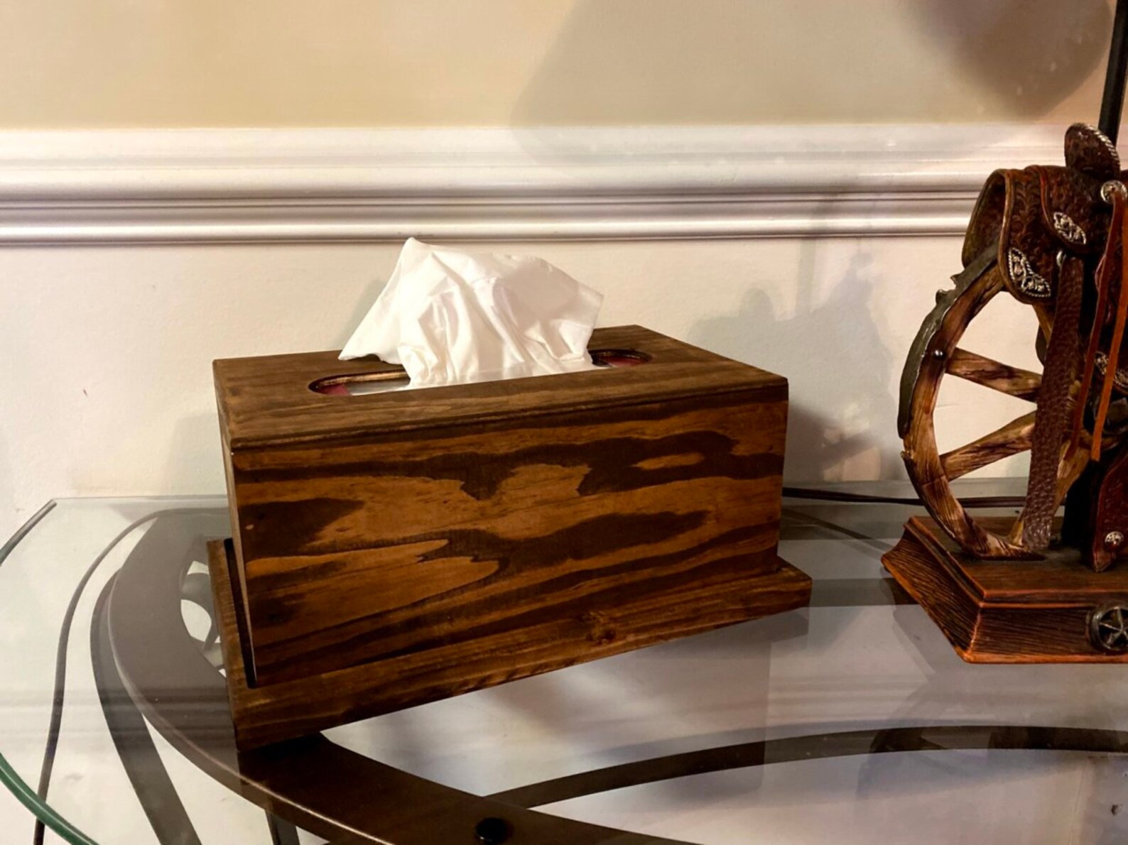 Gun Concealment Tissue Box Gun Concealment Solid Wood Tissue Etsy