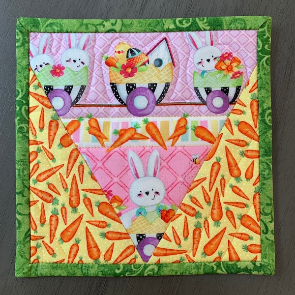 Whimsical Easter Mug Rug