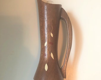 Wood Inlay Flower Vase