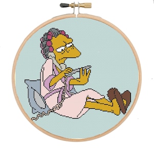 Digitales Muster - Moe Party Line Serie - Die Simpsons PDF Moe Szyslak Digitales Kreuzstichmuster