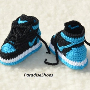 Nike Air Jordan 1 Crochet Baby Booties | Etsy