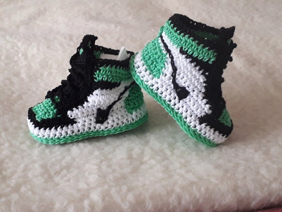 Handmade Crochet Baby Jordan 11 Bred