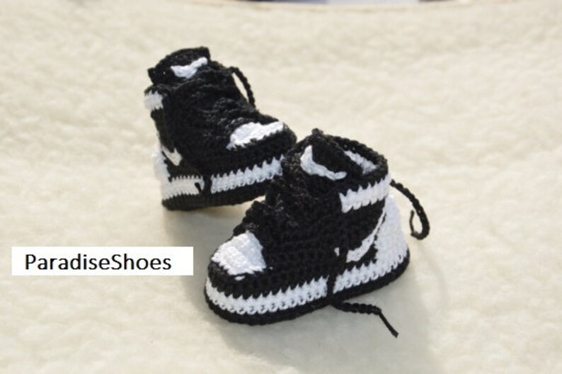 Nike Air Jordan 1 Crochet Baby Booties Etsy
