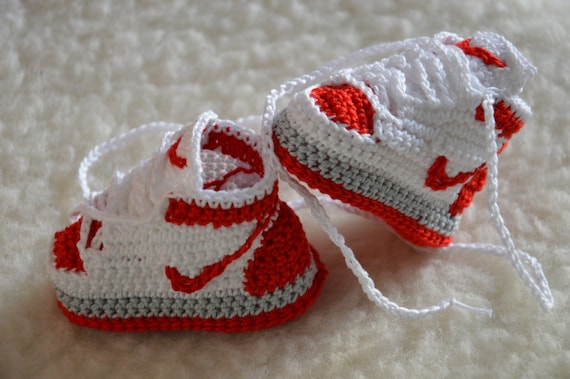 Nike 1 Crochet Baby Botines - Etsy España