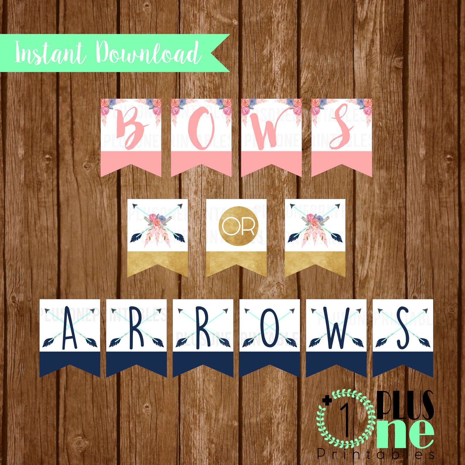 Instant Download Bows or Arrows Printable Bows or Arrows - Etsy