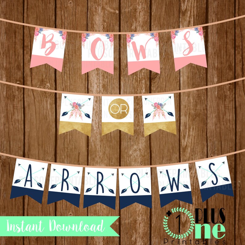 Instant Download Bows or Arrows Printable Bows or Arrows - Etsy