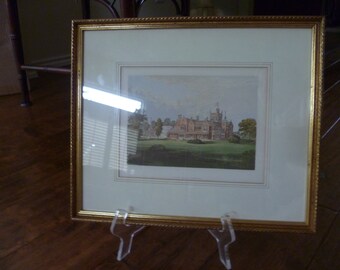 Vintage Print of Manor House in Highgate, North London- #1