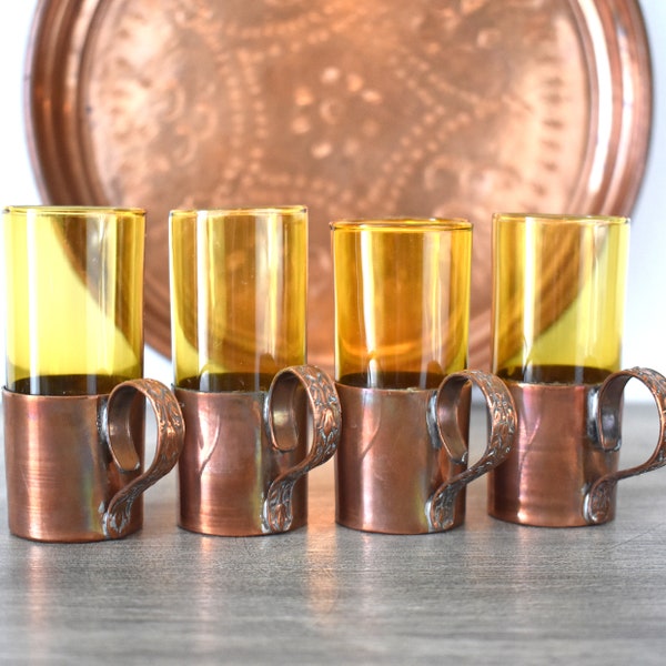 Copper Shot Glasses Etsy