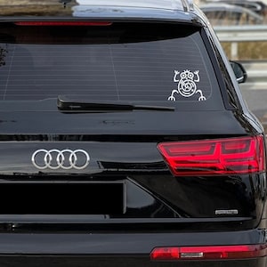 Calcomanía adhesiva FROG en estilo artístico de diferentes colores y tamaños, perfecta para aplicación en vidrios y espejos de automóviles, rana loca