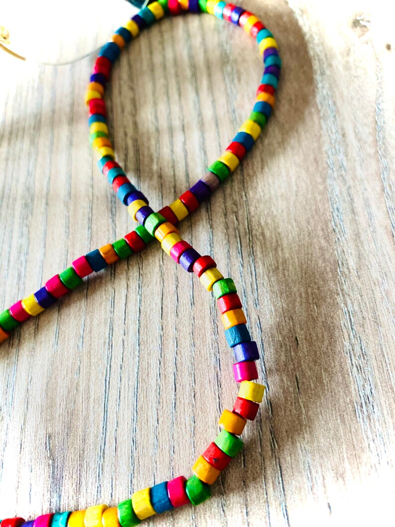 Eyeglass Chain Wood Glasses Chain Diy Eyeglass Lanyard Etsy