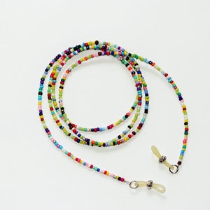 string eyeglass,eyeglass chain,string eyeglasses,rainbow string glasses,mix color,eyeglass lanyard,eyeglass holder necklace,eyeglass cord