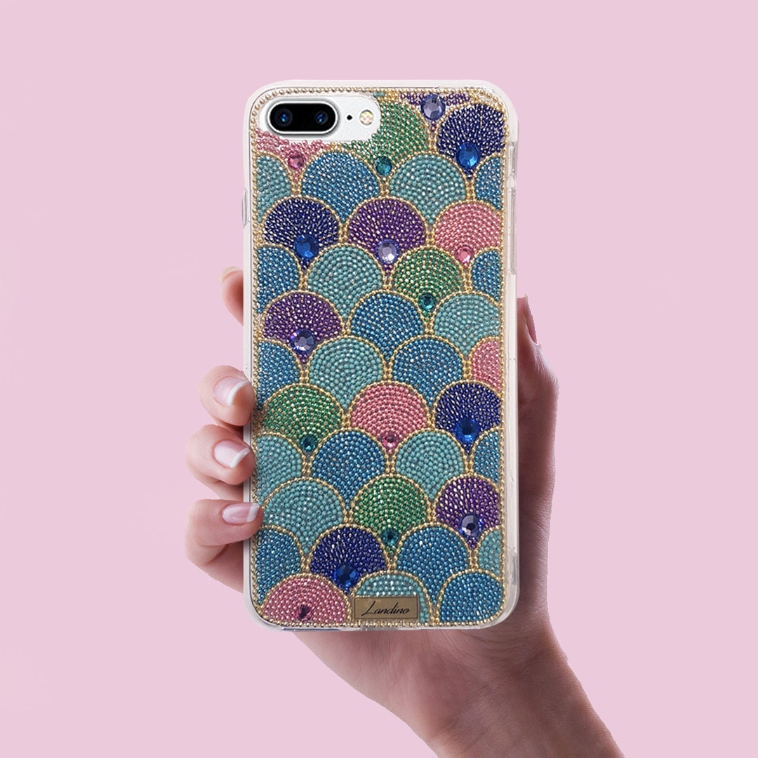 Mermaid Scales Phone Case, Bling Mermaid Phone Cases, Custom Scales