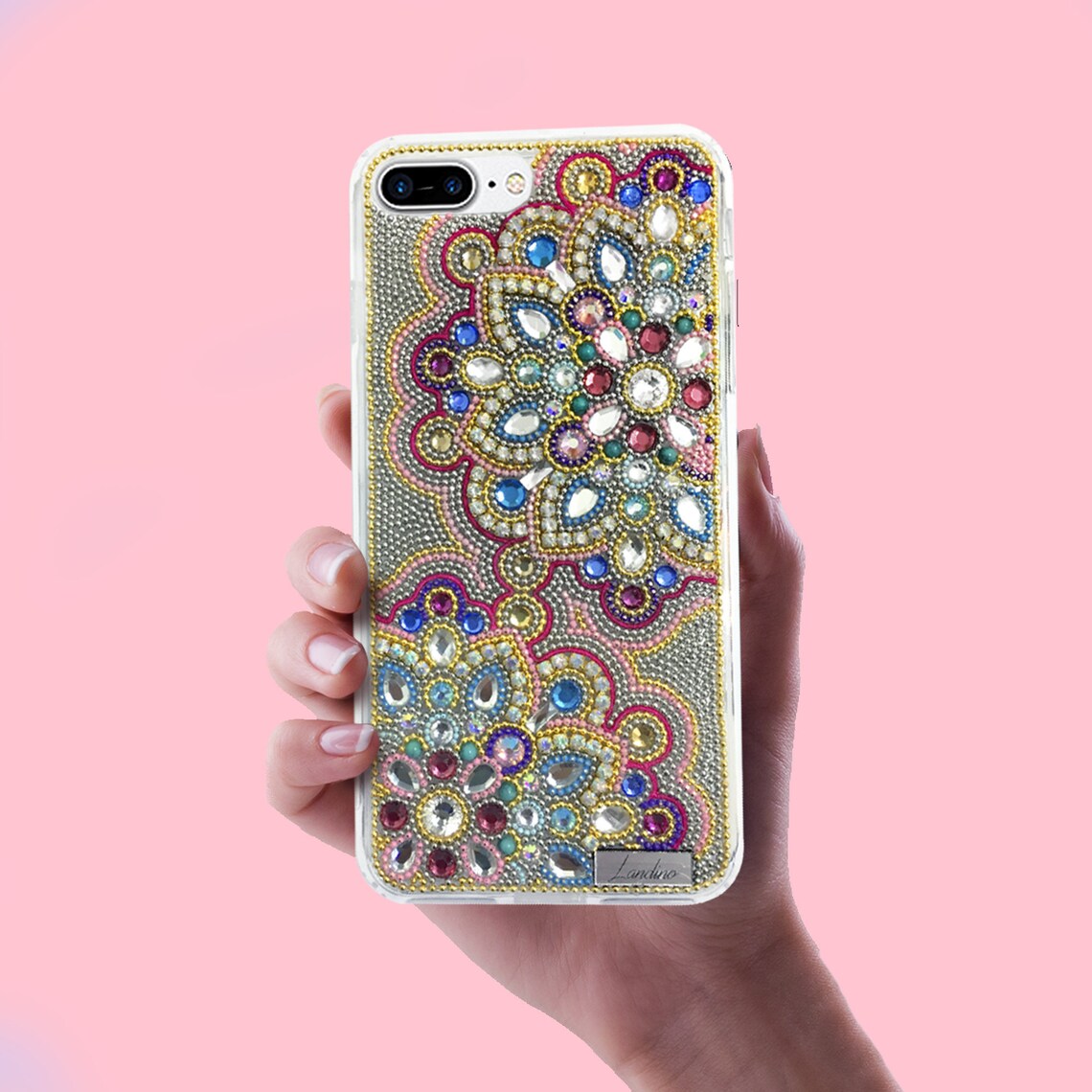Mandala phone case boho mandala cover personalized mandala | Etsy