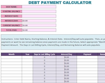 NEW & IMPROVED!  Debt Snowball Calculator