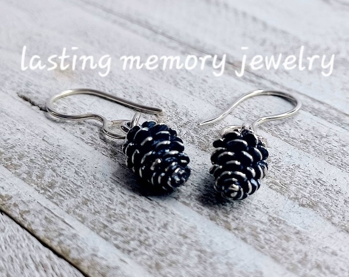 Pine cone Earrings Sterling Silver, Pinecone Earrings, Tree Earrings, Winter Jewelry, 925, Handmade Jewelry, Christmas gifts, Gift for her