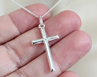 Sterling Silver Cross Pendant and chain Necklace for women