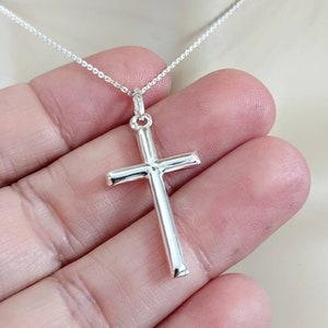 Sterling Silver Cross Pendant and chain Necklace for women