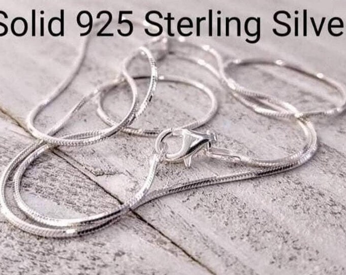 Sterling Silver Snake Chain Necklace, Sterling Silver Chain, Necklace for women, Solid 925 Sterling Silver Chain, 925 mirror snake chains