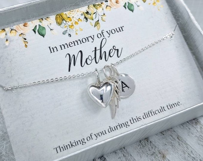 Memorial Gift, Loss of Mother, Sterling Silver, Memorial Necklace, Remembrance Gift, Personalized Gift, Loss of Mom, Mother Memorial