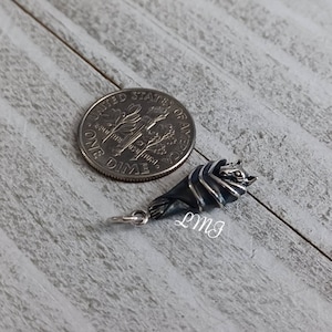 Hanging Bat Charm, Sterling Silver, Bat Pendant, Bat Charm, 925, Vampire Charm, Halloween Jewelry, Bat Gift, Gift for her, Etsy's Pick image 3