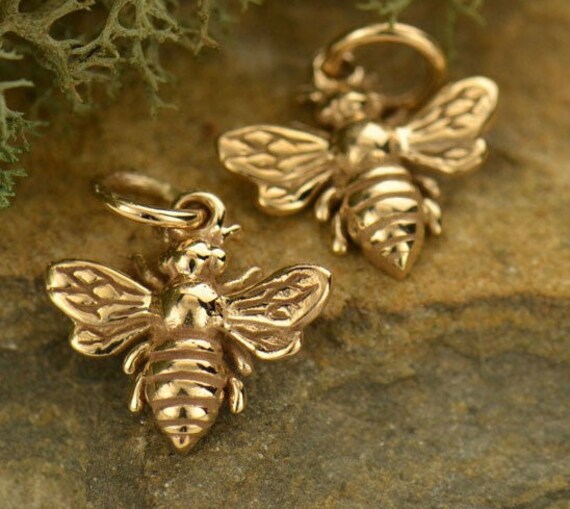 Tiny bee charm sale