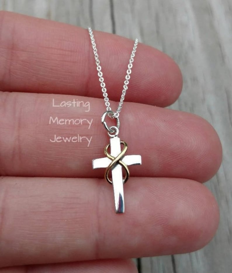 Real 925 Sterling Silver Cross Pendant Necklace Chain .925 SOLID SILVER Jewelry