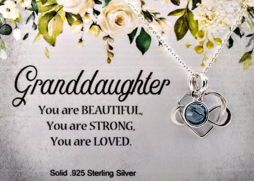 Graduation Gift 925 Silver Dainty And Petite Jewelry Infinity Heart Pendant Granddaughter Necklace Birthday Gift Wedding Shower