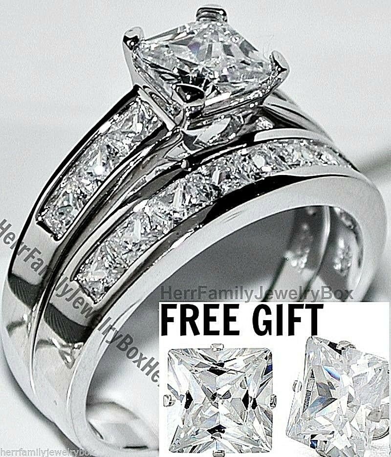 Womens size 11 wedding ring sets deals
