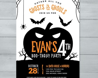 halloween invite etsy