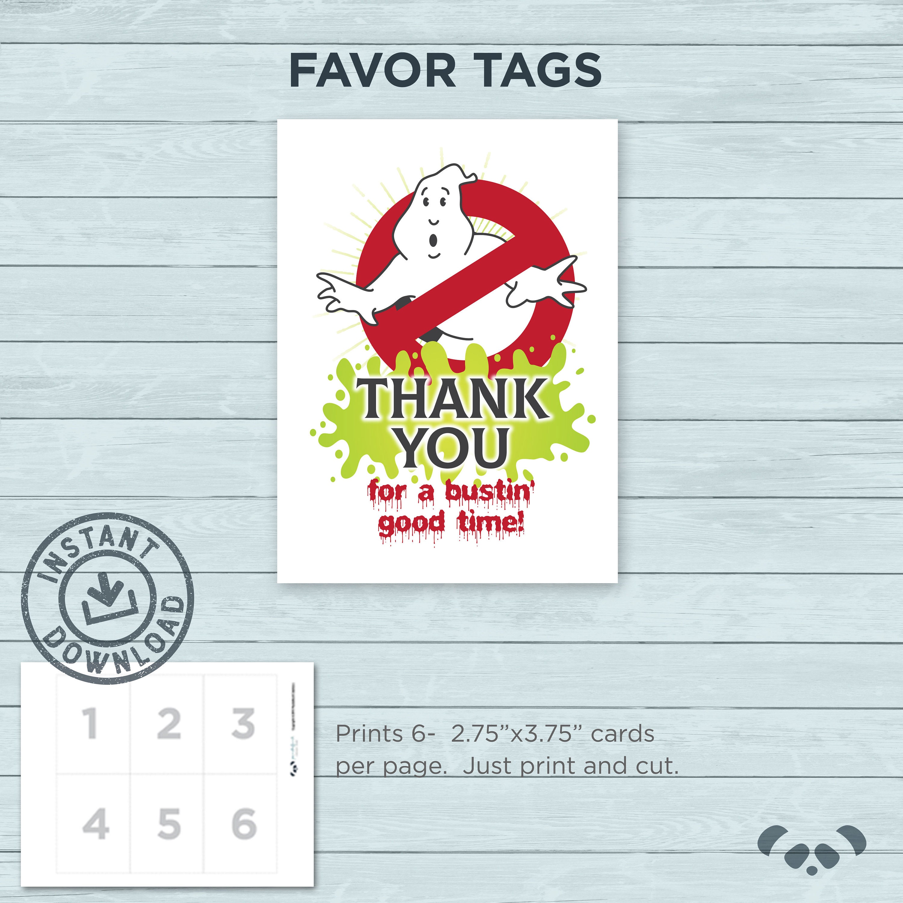 Ghostbusters Name Tag Printable