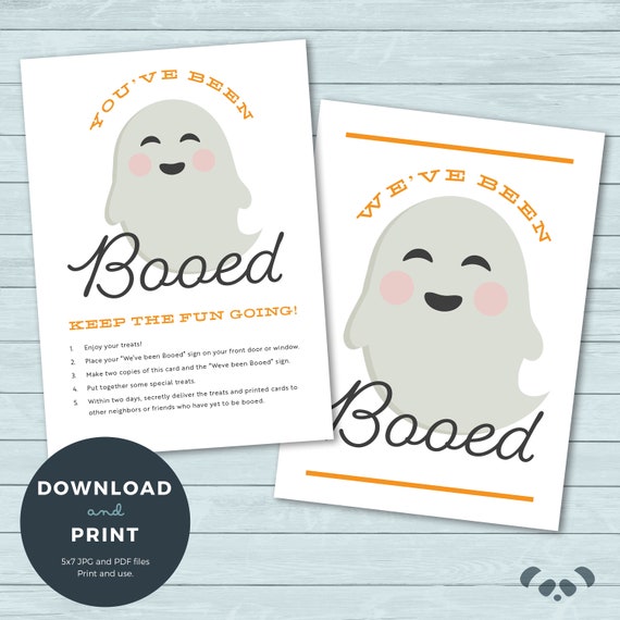 You've Been Booed Printable Kit Halloween Boo Printables - Etsy