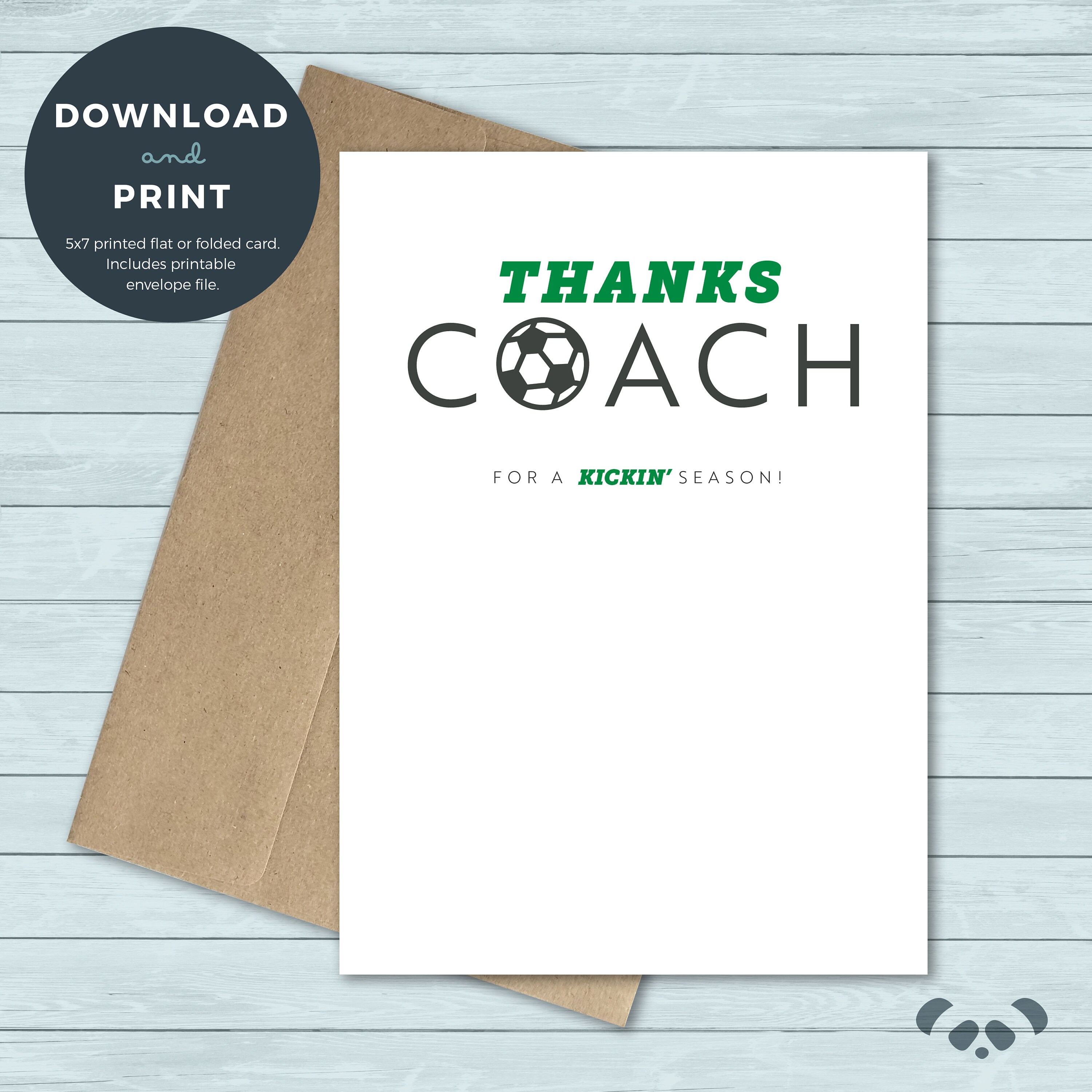 printable thank you card | thanks coach soccer coach thank you