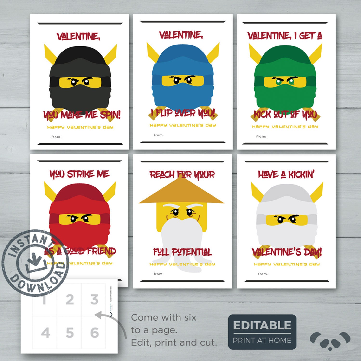Kids Valentine Cards Ninjago Valentines Lego Ninjago Etsy kids-valentine-cards-ninjago-valentines-lego-ninjago-etsy