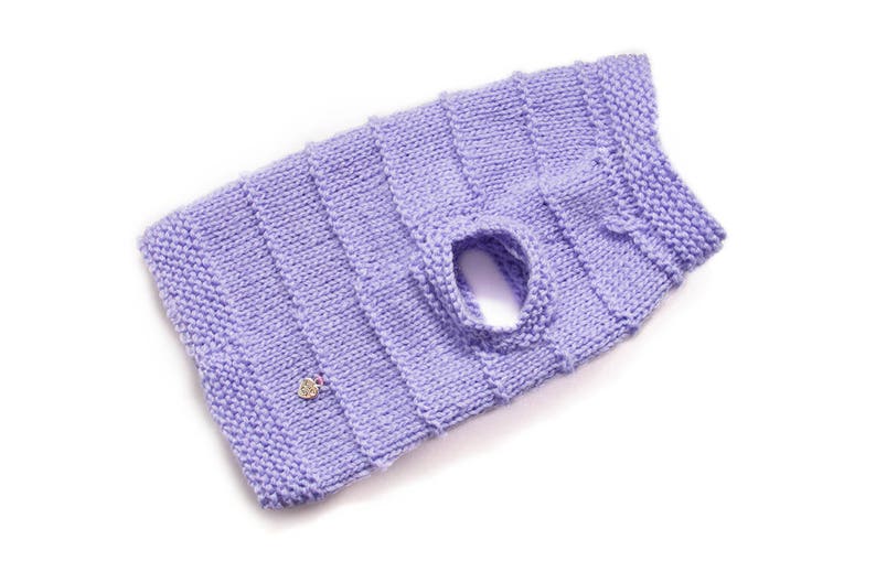 light purple sweater