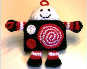 Robot Toy and Pacifier Holder crochet pattern