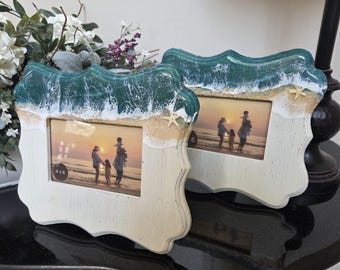 Ocean Photo Frame: Beach Decor 4x6 Picture, Vacation Memories