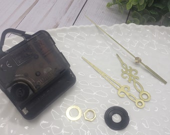 Clock Parts Replacement Kit, Quartz Movement Box with Hour, Minute, Second Hands