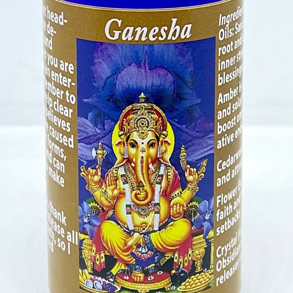 Ganesha Spray aroma mist hindu deity indian religion remover of obstacles gift eastern spirituality chinese religion success new beginning