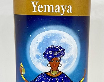Yemaya Candle black goddess item black religion african religion orisha yoruba african american black spirituality black deity
